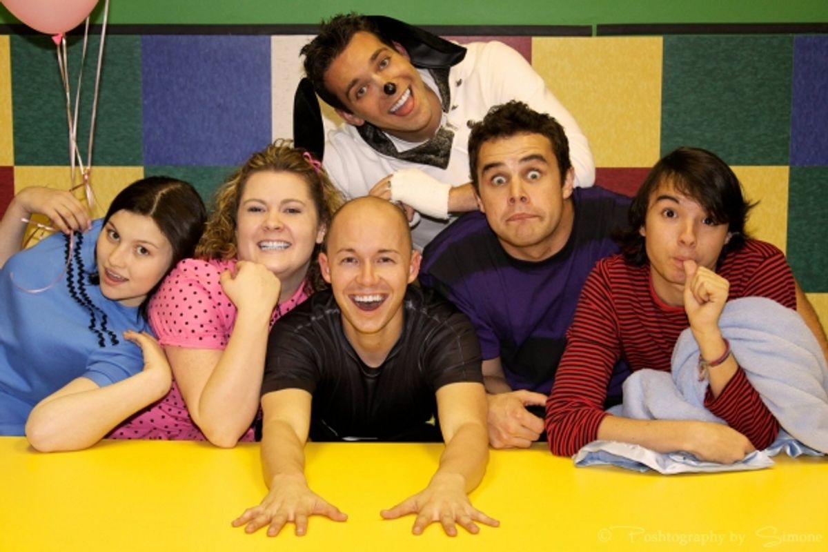 Madison Kitchen, Erin Hassell, Danny Harrigan, Benjy Schirm, Wyatt Manola, (top) Keith Rabin, Jr.
 at 